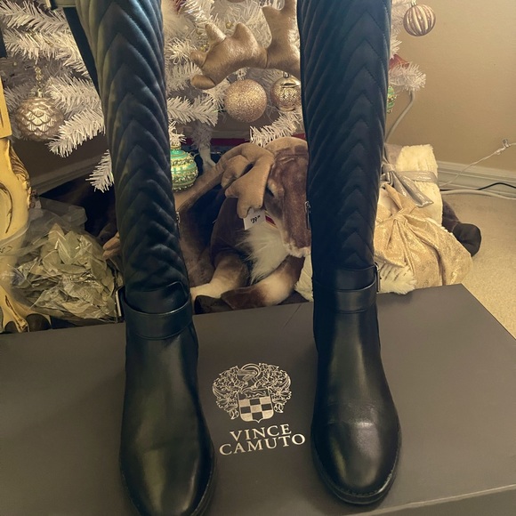 Vince Camuto Black Above Knee Boots - Picture 1 of 4